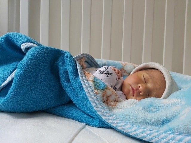 blue blanket baby