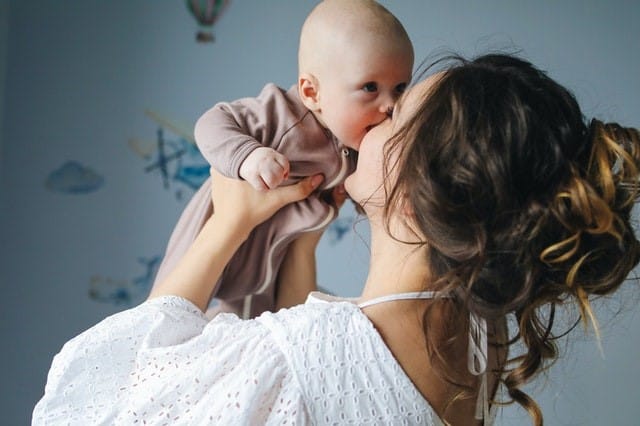 mom and baby