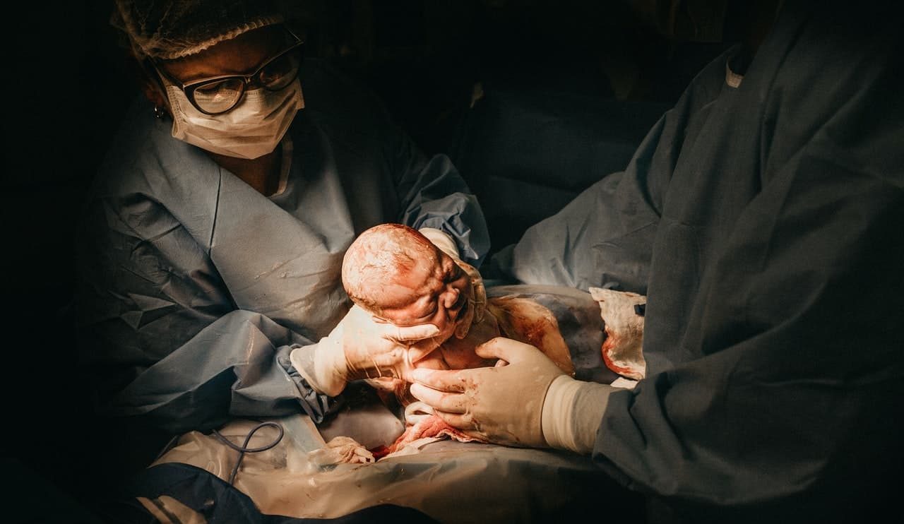 midwife baby birth