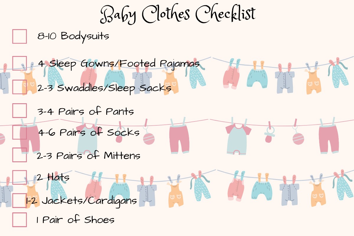 baby clothes checklist