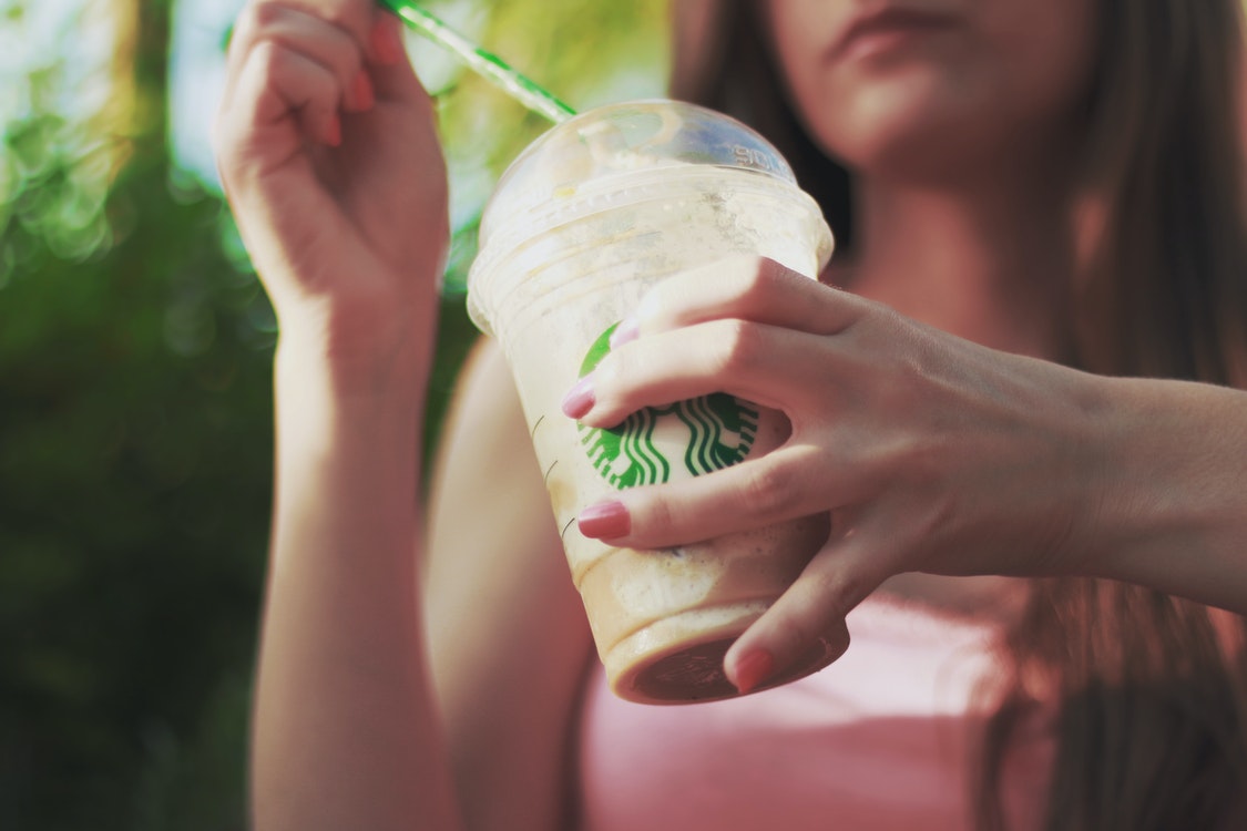 frappucino starbucks woman