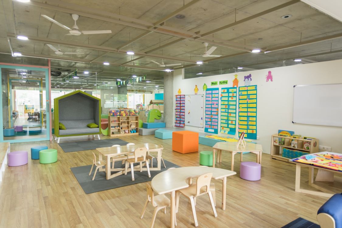 neat daycare room