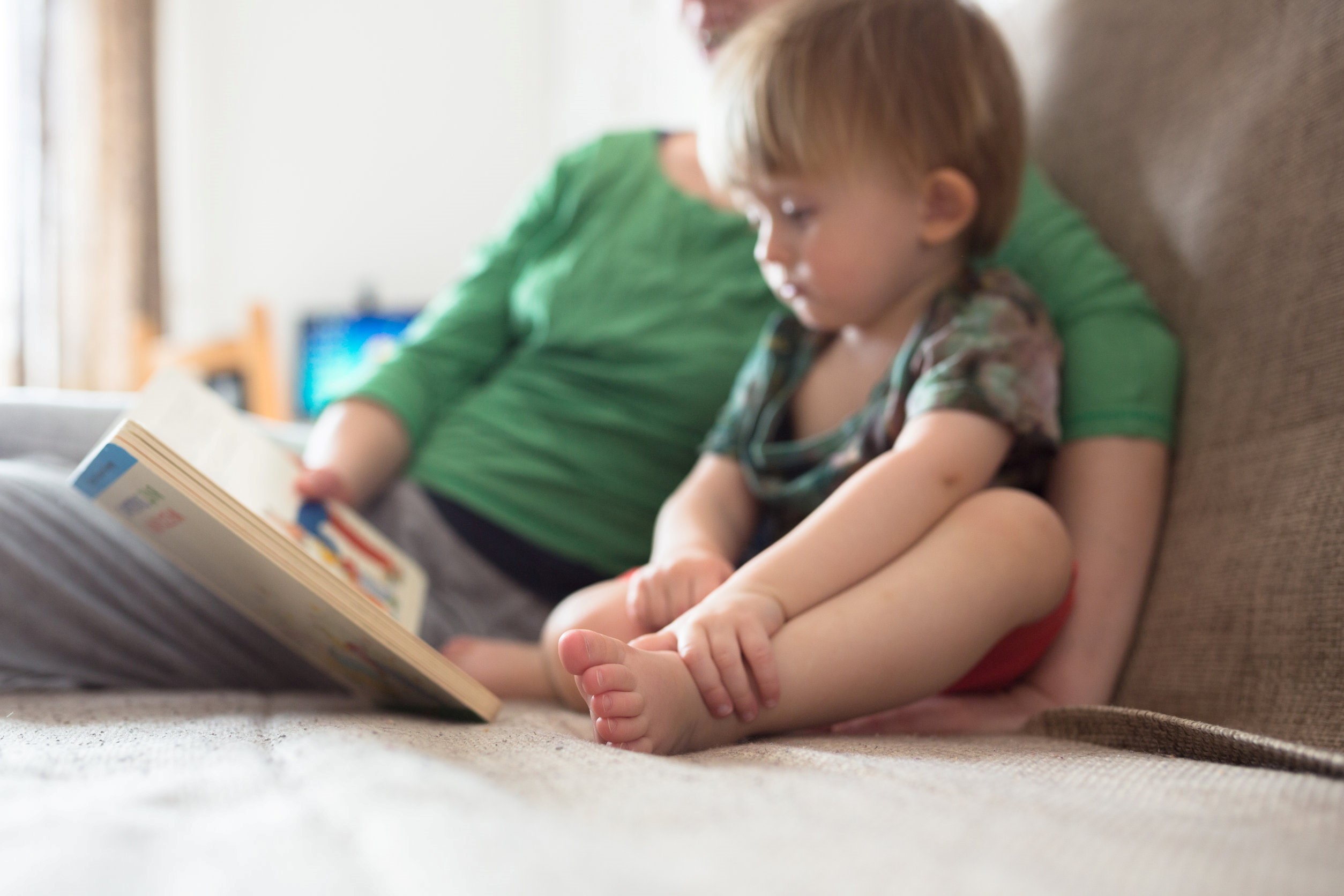 baby parent reading