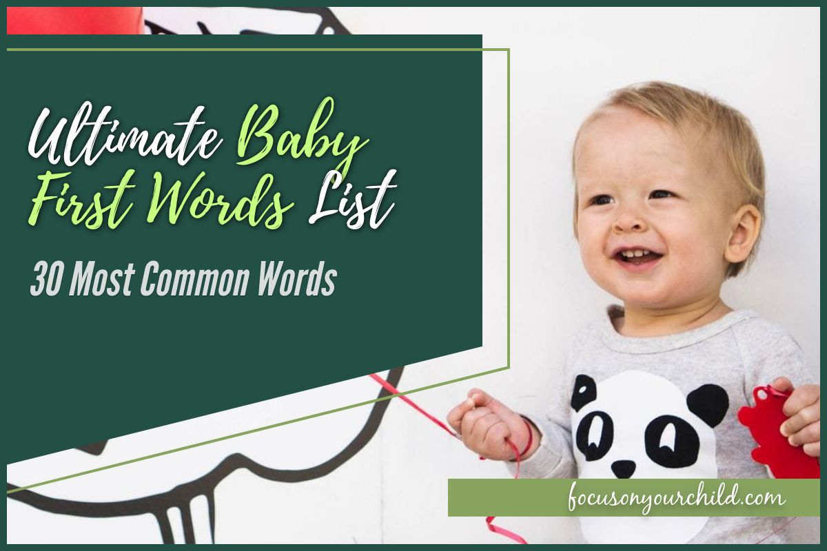 Ultimate Baby First Words List 30 Most Common Words