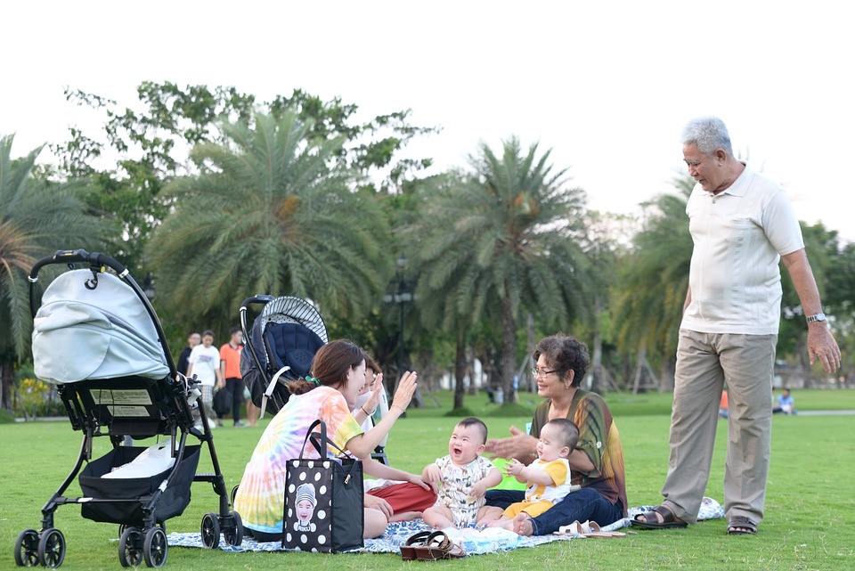 picnic baby family