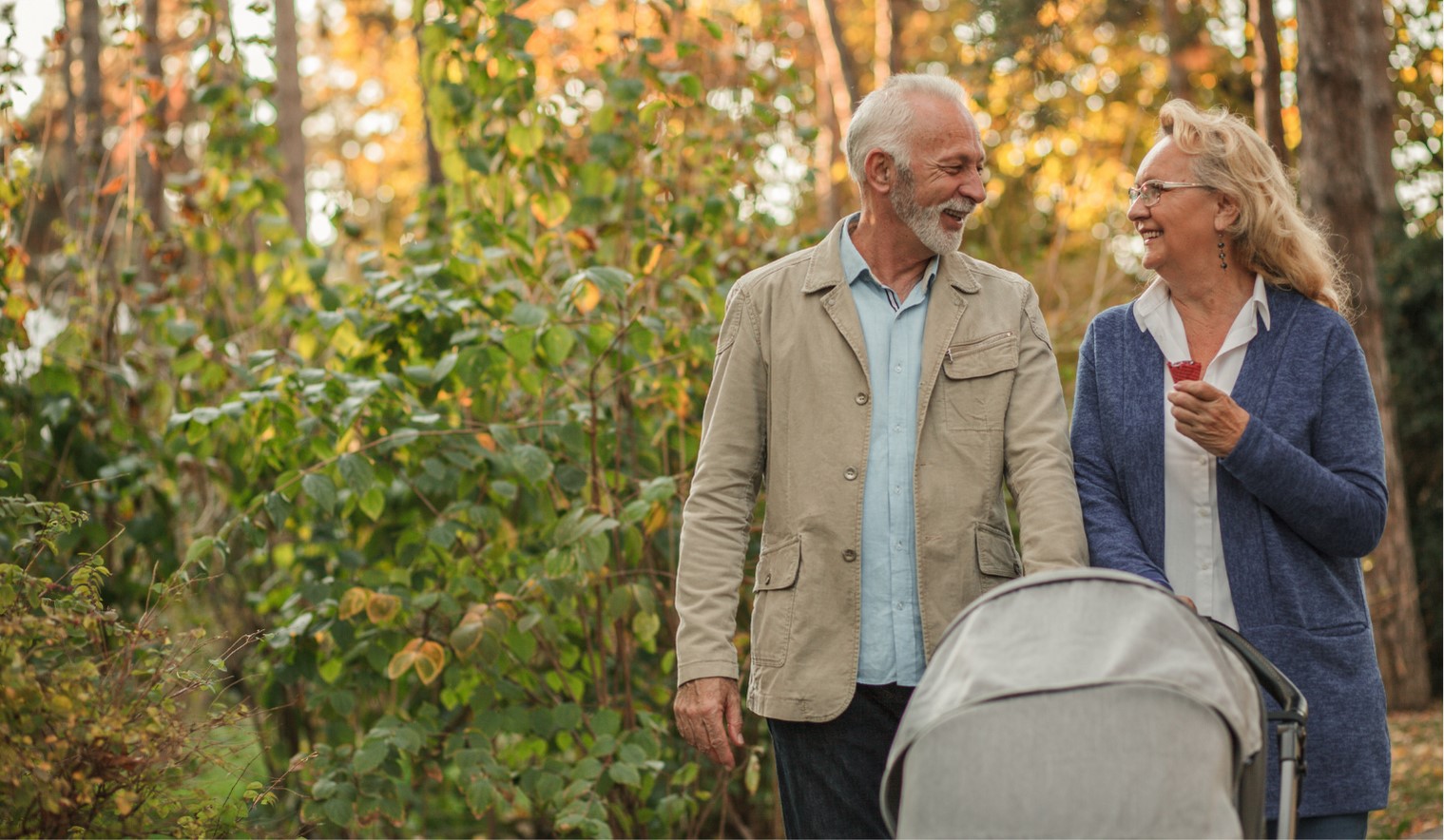 grandparents with baby