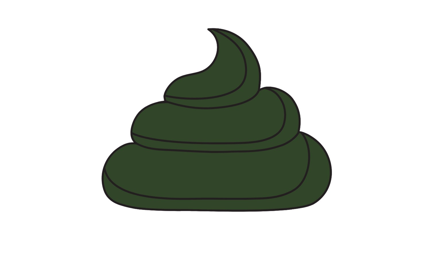 green poop