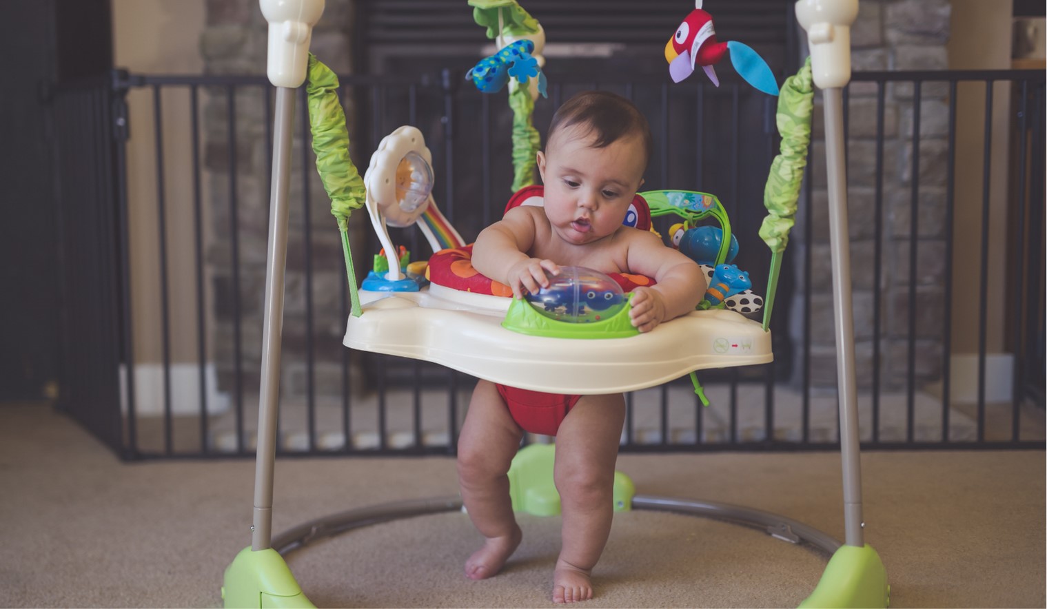 cute baby exersaucer