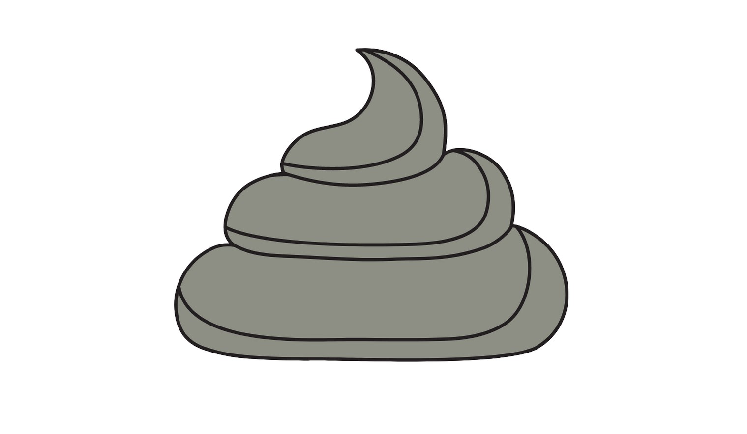 gray poop