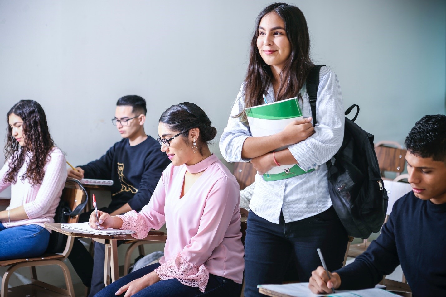 woman in college