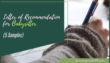 Letter of Recommendation for Babysitter (5 Samples)