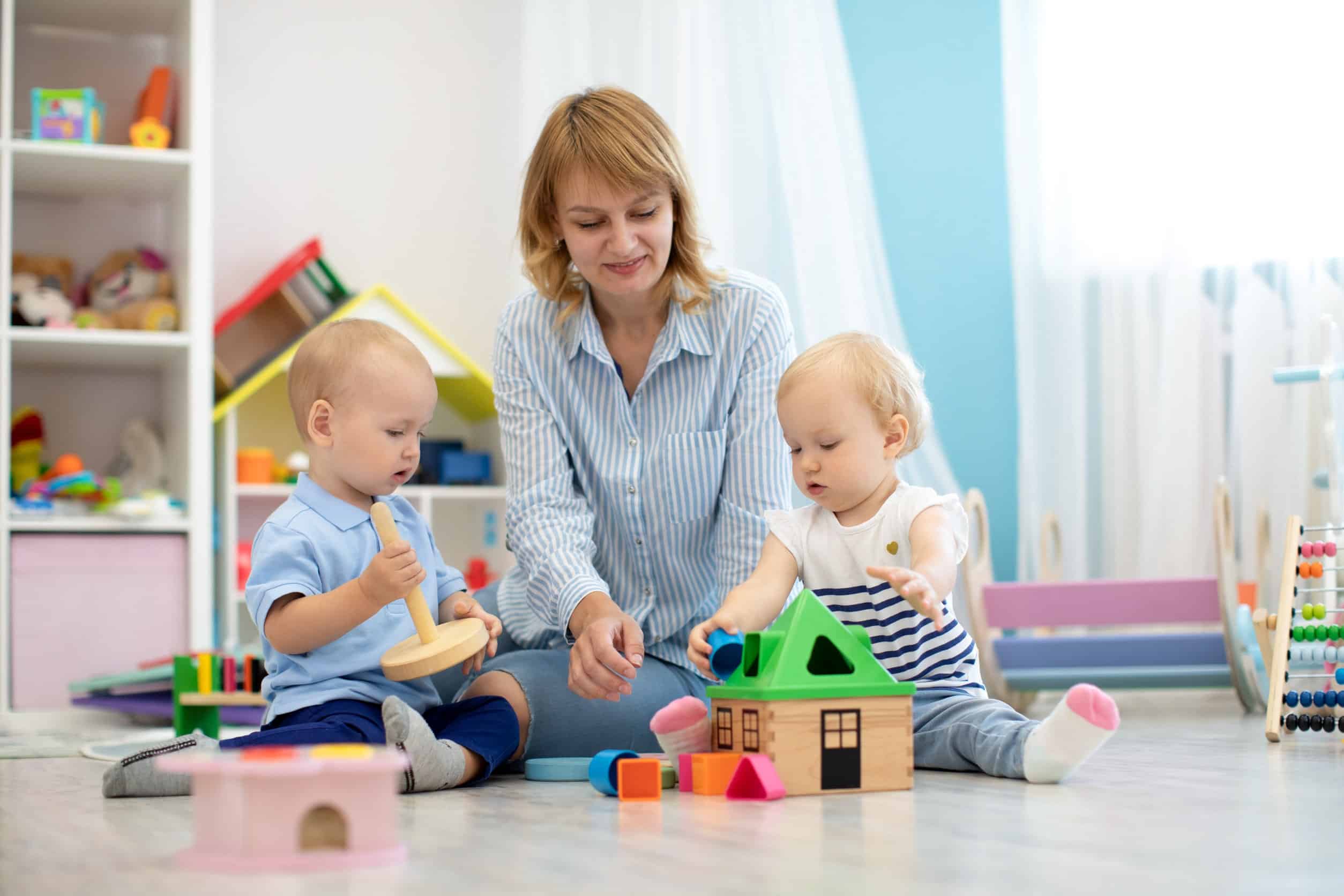 woman with babies