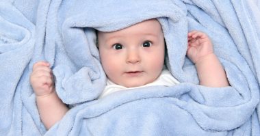baby in a blanket
