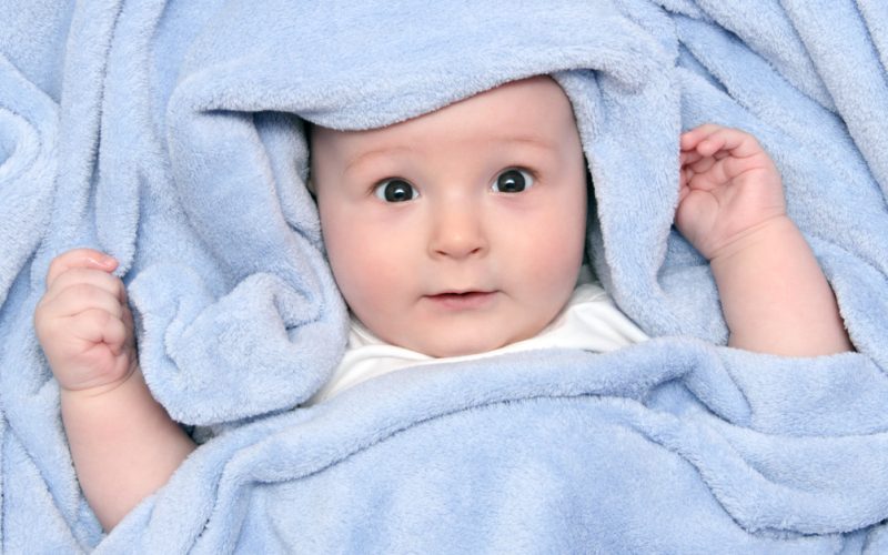 baby in a blanket
