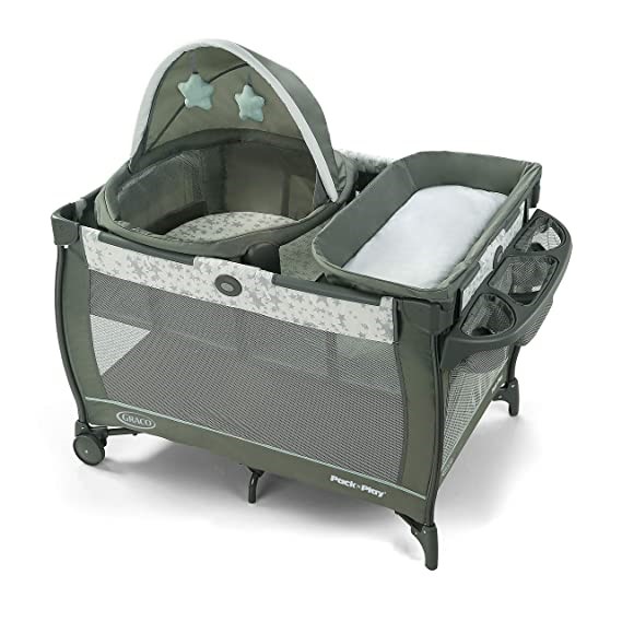 green bassinet