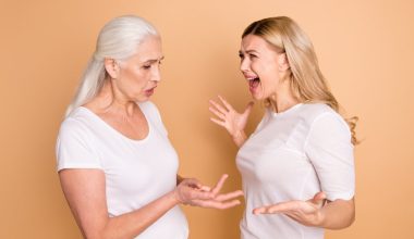 woman yelling at her mother