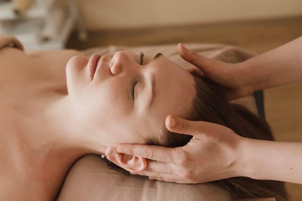 woman getting a massage