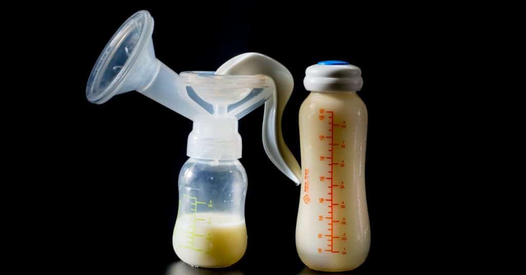 baby milk bottle with pump