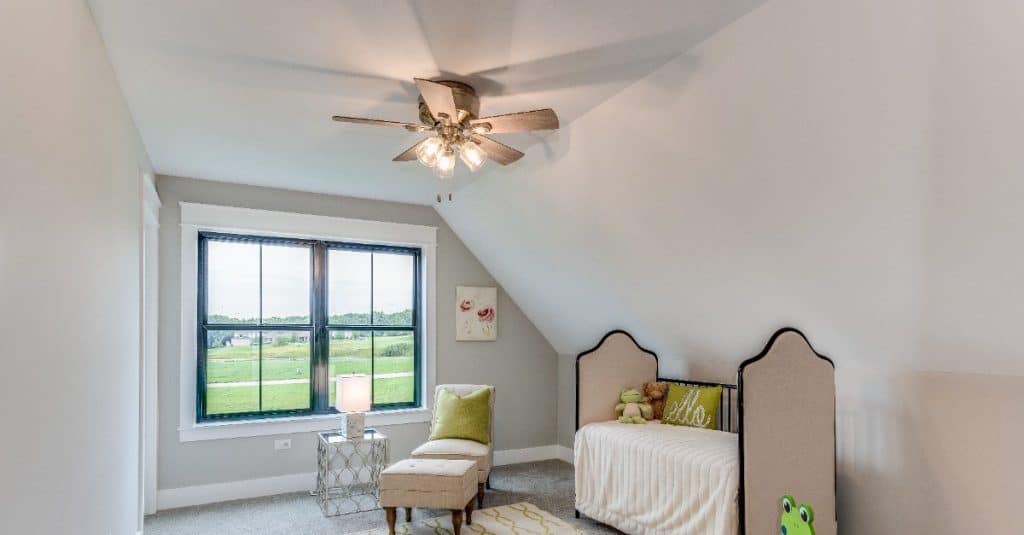 ceiling fan on baby's room