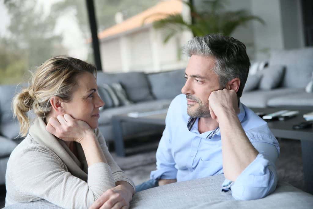 couple looking deeply at each other's eyes