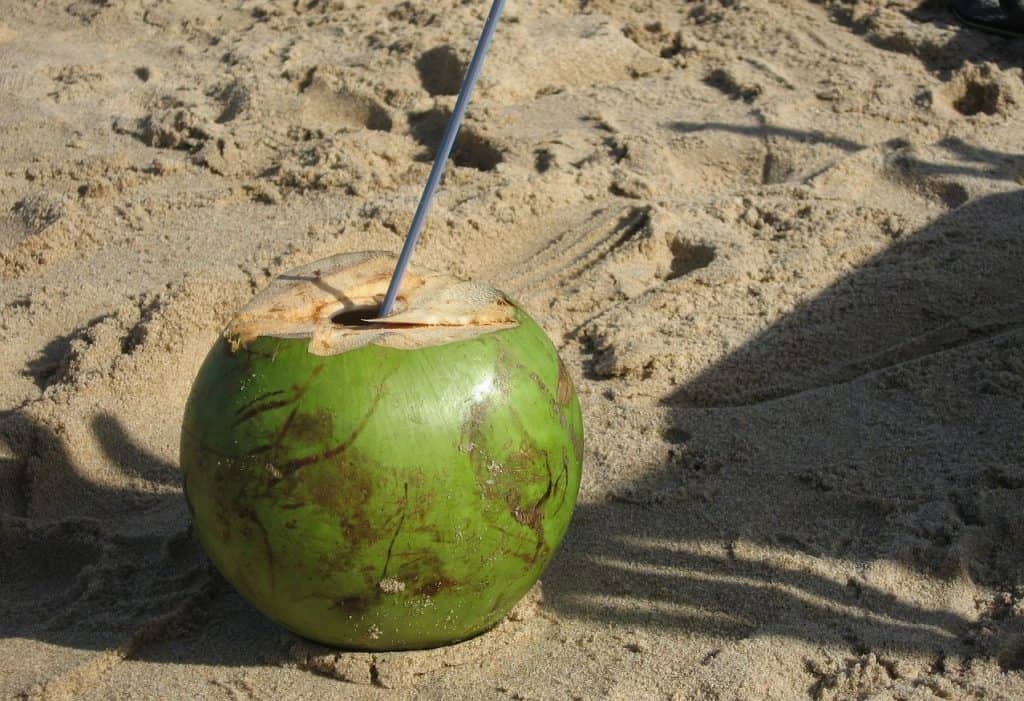 coconut on sand