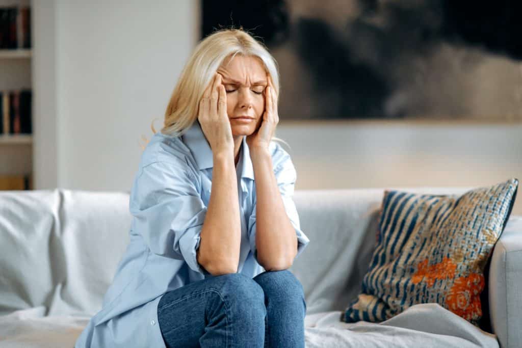 stressed out woman