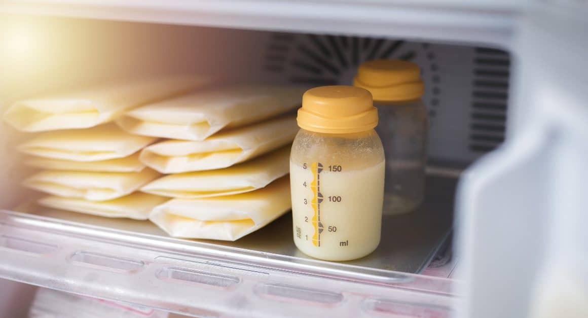 breastmilk in refrigerator