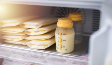 breastmilk in refrigerator
