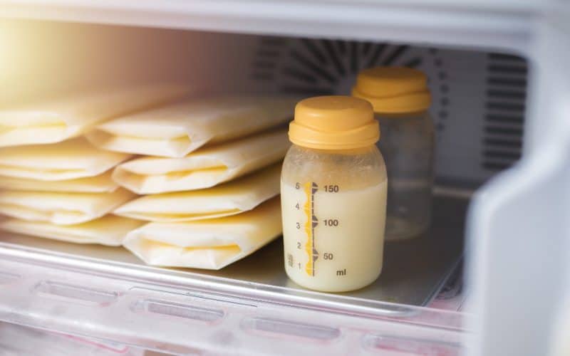 breastmilk in refrigerator