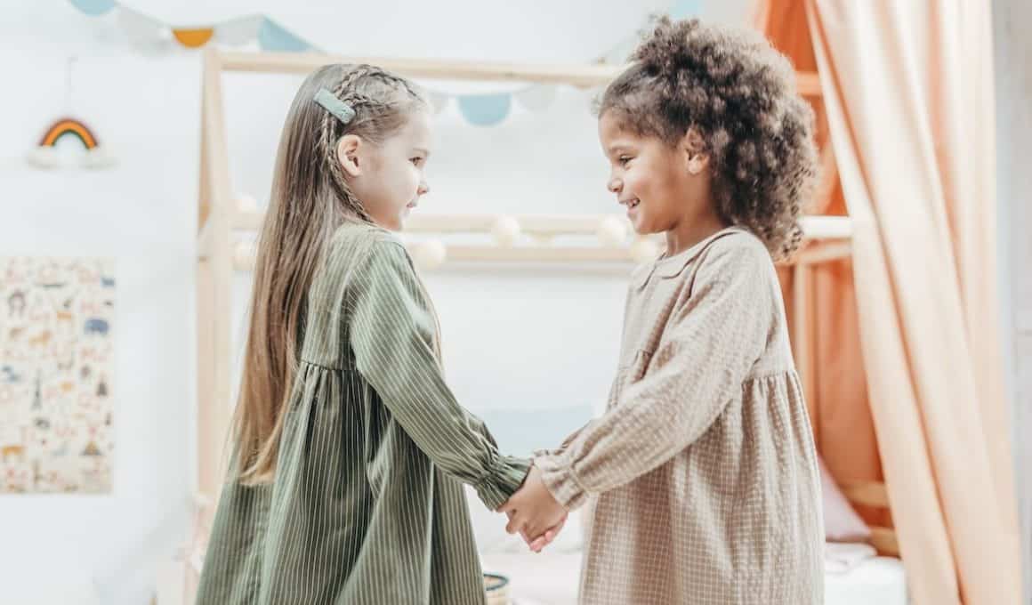 girls playing