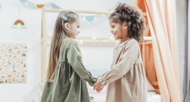 girls playing