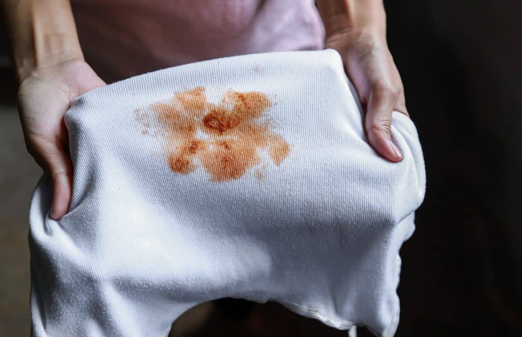 stain on cloth