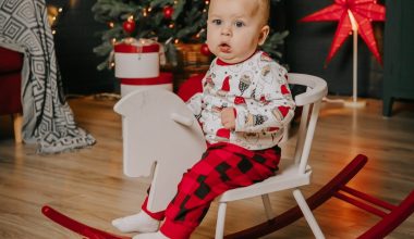 baby on a rocking chair