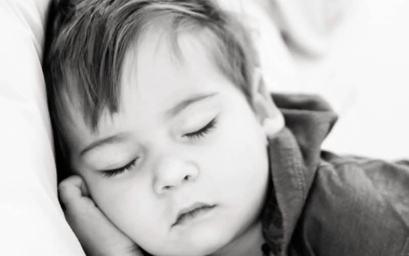 sleeping toddler