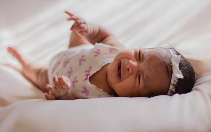 baby girl crying