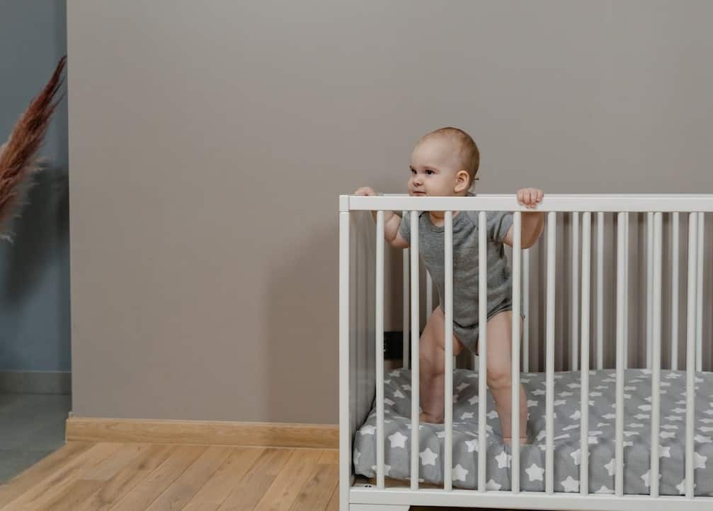 baby on a crib
