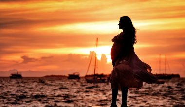 silhoutte of a pregnant woman