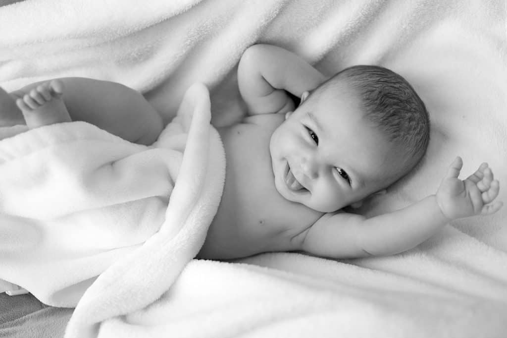 adorable baby smiling