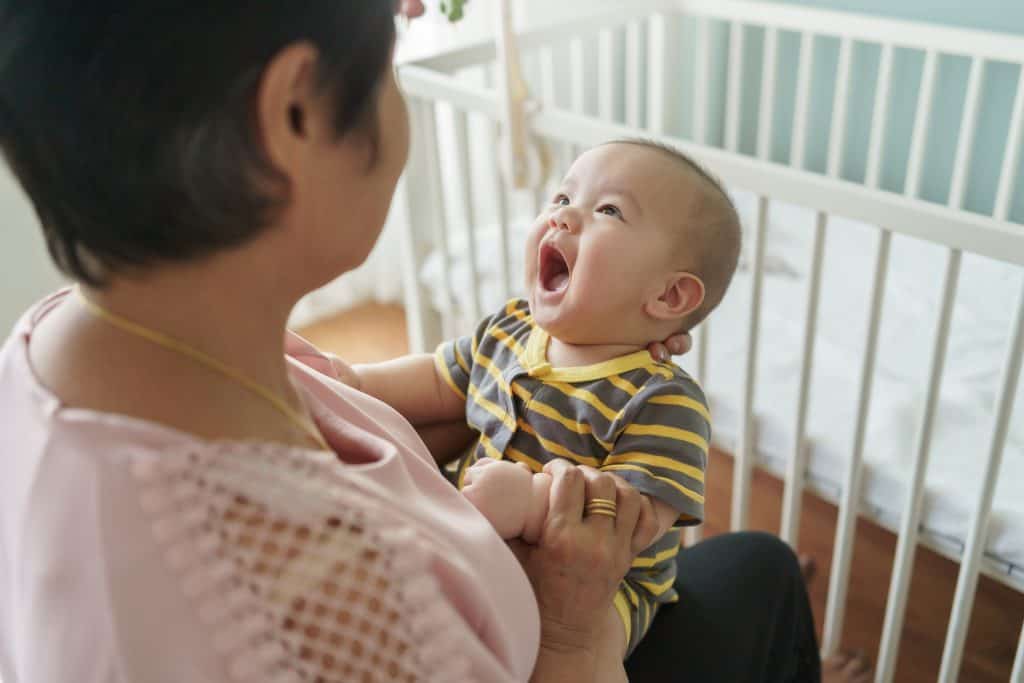 baby opening mouth