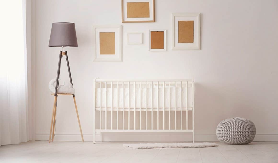 floor lamp on baby's room