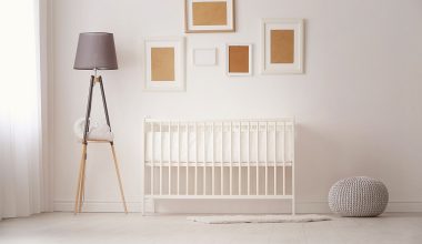 floor lamp on baby's room