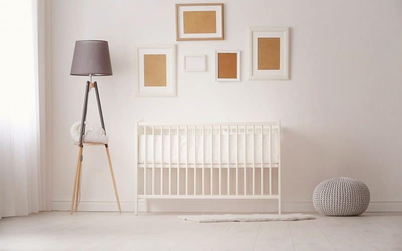 floor lamp on baby's room