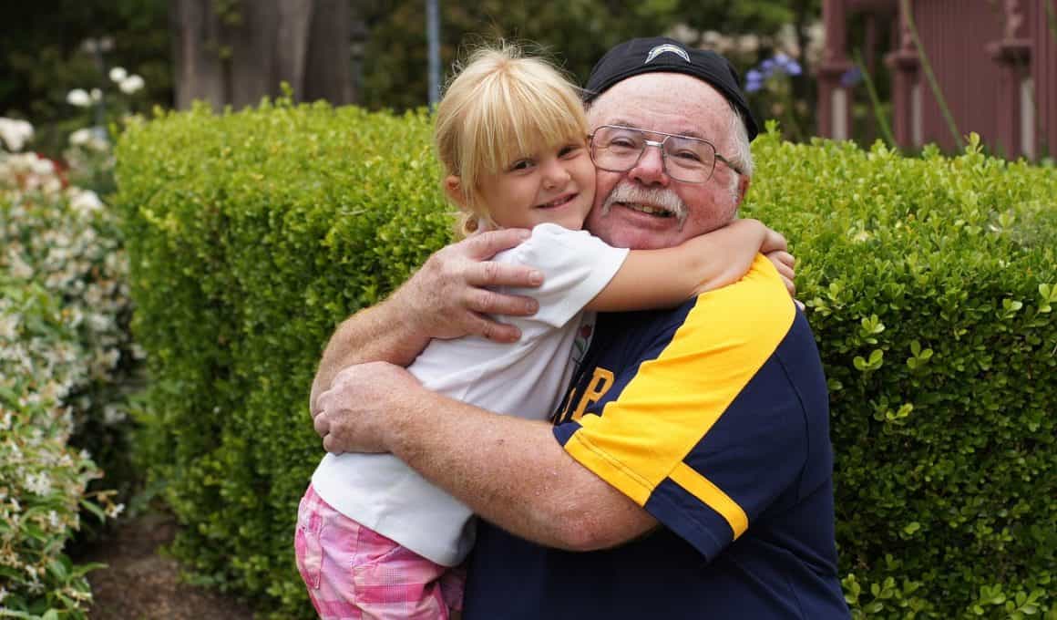 grandpa and grandchild