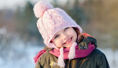 little girl wearing winter attire