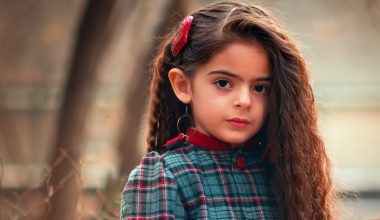 pretty little girl with curly hair