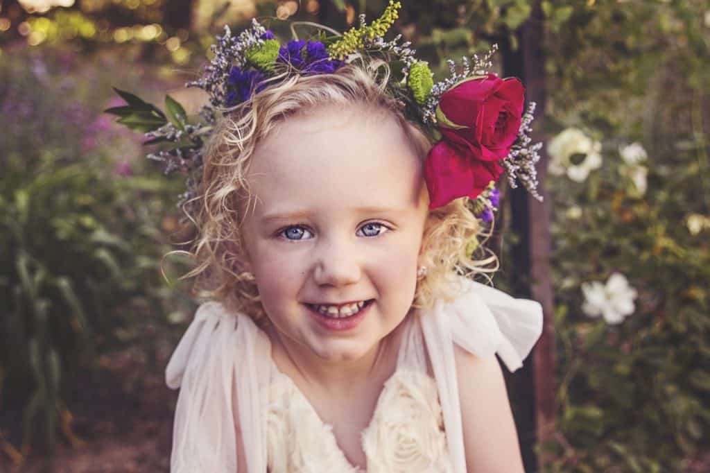 girl with flower crown