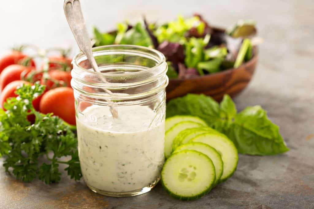 yogurt and vegetables