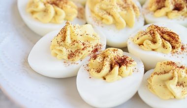 deviled eggs with paprika