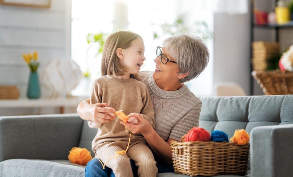 grandma and toddler