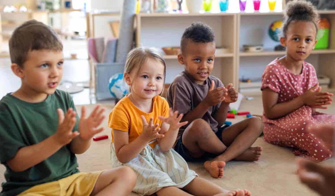 nursery school children